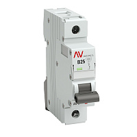 Автоматический выключатель модульный EKF Averes AV-6 1Р 25А тип B 6 кА 230 В (mcb6-1-25B-av)