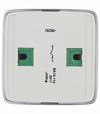 Выключатель Hegel Alfa одноклавишный накладной черный с подсветкой (ВА10-114-08)