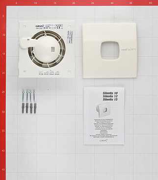 Вентилятор осевой Cata Silentis 10 140х140 мм d100 мм слоновая кость