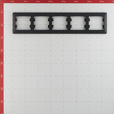 Рамка Systeme Electric Glossa пятиместная антрацит (GSL000705)