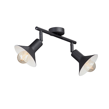 Спот потолочный Vitaluce E27 80 Вт 4 кв.м черный IP20 (V4807-1/2PL, 9768)