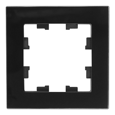 Рамка Systeme Electric AtlasDesign Nature одноместная черная (ATN321001)