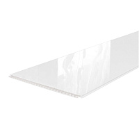 Панель ПВХ 250х2700х9 мм Stella Light глянцевая белая 0,67 кв.м