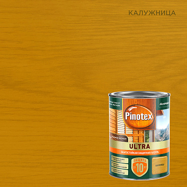 Антисептик Pinotex Ultra декоративный для дерева калужница 0,9 л