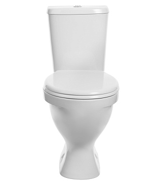 Унитаз-компакт Sanita Формат с косым выпуском с сиденьем пластик белый (WC.CC/Format/1-P/WHT.G/S1)