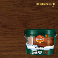 Антисептик Pinotex/Omnitex Universal 2 в 1 декоративный для дерева индонезийский тик 9 л