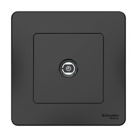 Розетка телевизионная Systeme Electric Blanca встраиваемая антрацит (BLNTS000016)