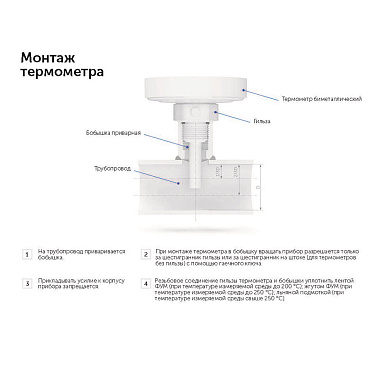 Термометр аксиальный Росма 1/2 НР(ш) d63 мм шток 46х6 мм 120°С (2409)