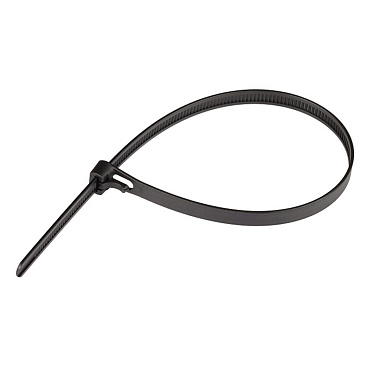 Стяжка кабельная Европартнер PRM 300х7,5 мм многоразовая нейлоновая черная (50 шт.) (88263)