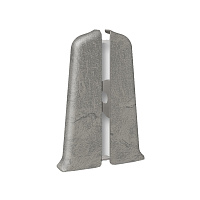 Заглушка торцевая Идеал Деконика 70 мм лофт светло-серый левая-правая Г-профиль (2 шт.)