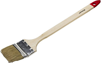 Кисть радиаторная STAYER ″EURO″, светлая натуральная щетина, деревянная ручка, 63мм