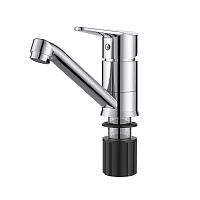 Смеситель для кухни и раковины Voda Breeze однорычажный с поворотным изливом хром (BZ 15)