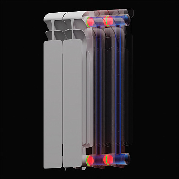 Радиатор биметаллический Rifar EcoBuild 500 мм 10 секций 1" боковое подключение белый