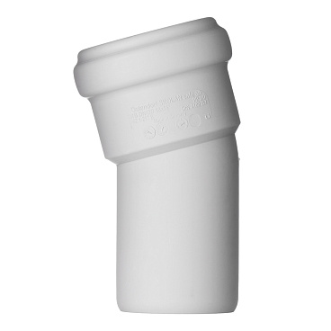 Отвод Ostendorf SKB d58 мм 15° пластиковый бесшумный для внутренней канализации (332100)