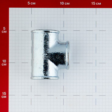 Тройник Gebo Platinum (130-6V) 1 ВР(г) х 1 ВР(г) х 1 ВР(г) чугунный оцинкованный