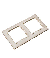 Рамка Legrand Valena двухместная слоновая кость (695632)