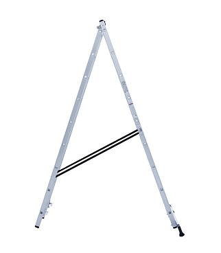 Лестница алюминиевая трансформер двухсекционная 9 ступеней Новая высота бытовая