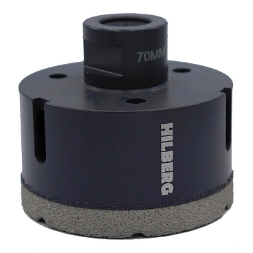 Коронка алмазная Hilberg Super Hard (HH670) по керамограниту 70 мм