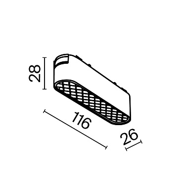 Трековый светильник Technical TR084-1-6W4K-B