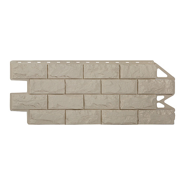 Панель фасадная Альта-Профиль Фагот Эко 1020х430 мм кремовая