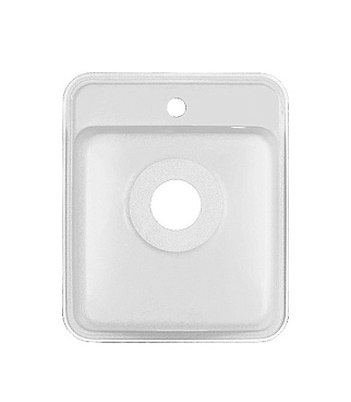 Мойка для кухни Granula Standard 50х42х19 см врезная кварц белая