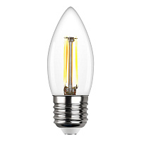 Лампа светодиодная филаментная Rev E27 4000К 7 Вт 730 Лм 220 В свеча С37 прозрачная