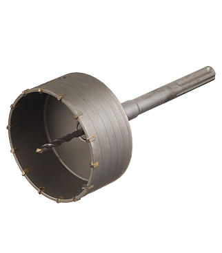 Коронка твердосплавная Практика по бетону d120 мм с переходником (038-869)