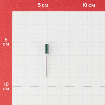 Заклепка вытяжная 4,0x10 мм алюминий/сталь зеленая RAL 6005 (100 шт.)