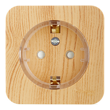 Розетка Systeme Electric Blanca накладная ясень со шторками компакт (BLNRA111115)