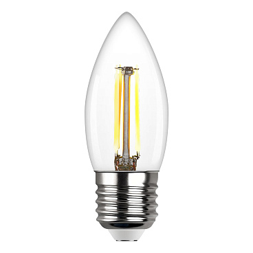 Лампа светодиодная филаментная Rev E27 4000К 7 Вт 730 Лм 220 В свеча С37 прозрачная