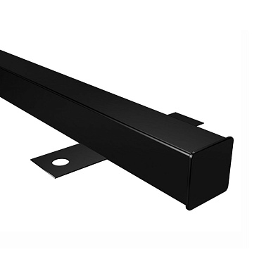 Столб для забора 50х50х1,5 мм 3 м с планками грунт красный