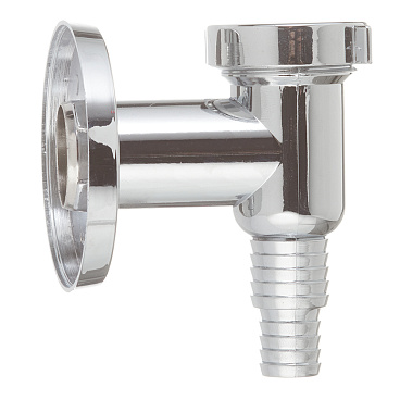 Сифон для подключения бытовой техники 32х22 мм пластик хром