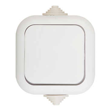 Выключатель Svet одноклавишный накладной белый (0601-00011)