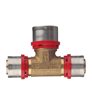 Тройник Tiemme 26(пресс) х 32(пресс) х 26(пресс)