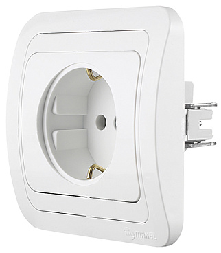 Розетка Makel Mimoza встраиваемая белая (12028)