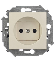 Розетка Simon 15 встраиваемая слоновая кость со шторками (1591444-031)