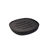 Мыльница для ванной Zenfort Mystery настольная пластик черная (106612)