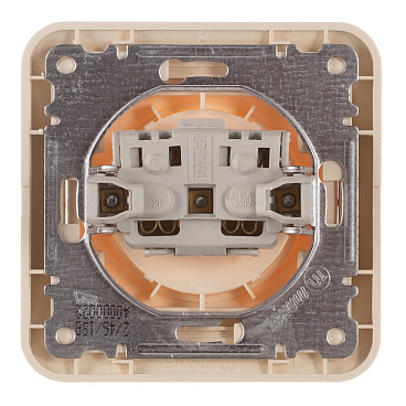 Розетка Makel Mimoza встраиваемая бежевая (25022)