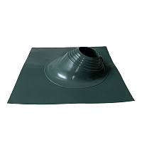 Проходка кровельная КМ 660х660 мм для дымоходов d200-280 мм зеленый силикон
