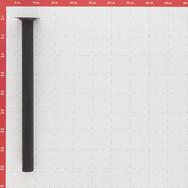 Ножка мебельная стальная 30х400 мм черная (1 шт.)