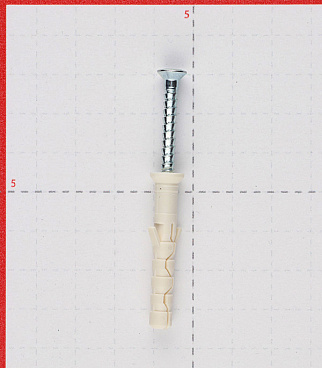 Дюбель-гвоздь Sormat 6x40 мм потайная манжета нейлон (200 шт.)