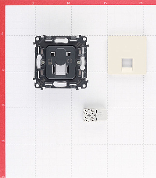 Розетка телефонная Legrand Valena Life встраиваемая слоновая кость RJ11 (753538)