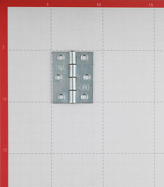 Петля карточная универсальная неразъемная 40х50 мм цинк