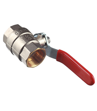 Кран шаровой латунный Valtec Base 3/4 ВР(г) х 3/4 ВР(г) ручка прямой (VT.214.N.05)