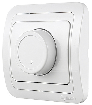Диммер Makel Mimoza одноклавишный встраиваемый белый (12011)