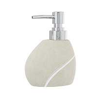 Дозатор для мыла Fora Line настольный полирезин бежевый (For-LN021NAT)