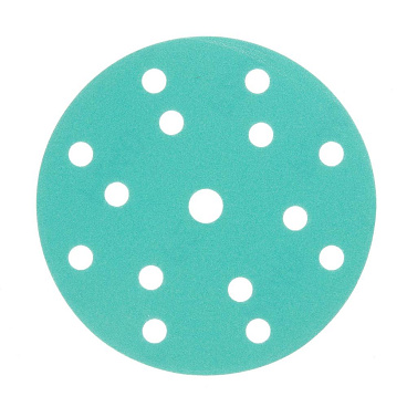 Диск шлифовальный КМ Green Film d150 мм P240 на липучку пленочная основа (5 шт.)