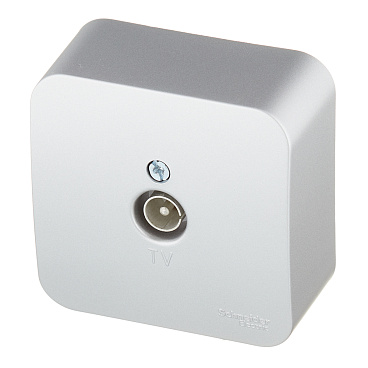 Розетка телевизионная Systeme Electric Blanca накладная алюминий (BLNTA000013)