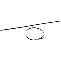 Стяжка кабельная ЭРА 300х4,6 мм с полимерным покрытием нержавеющая сталь черная (10 шт.) (NO-225-257)