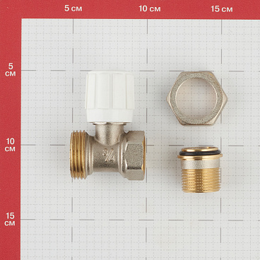 Клапан регулирующий 3/4 НР(ш) х 3/4 ВР(г) для радиатора (CARSVH34/2596/71899)
